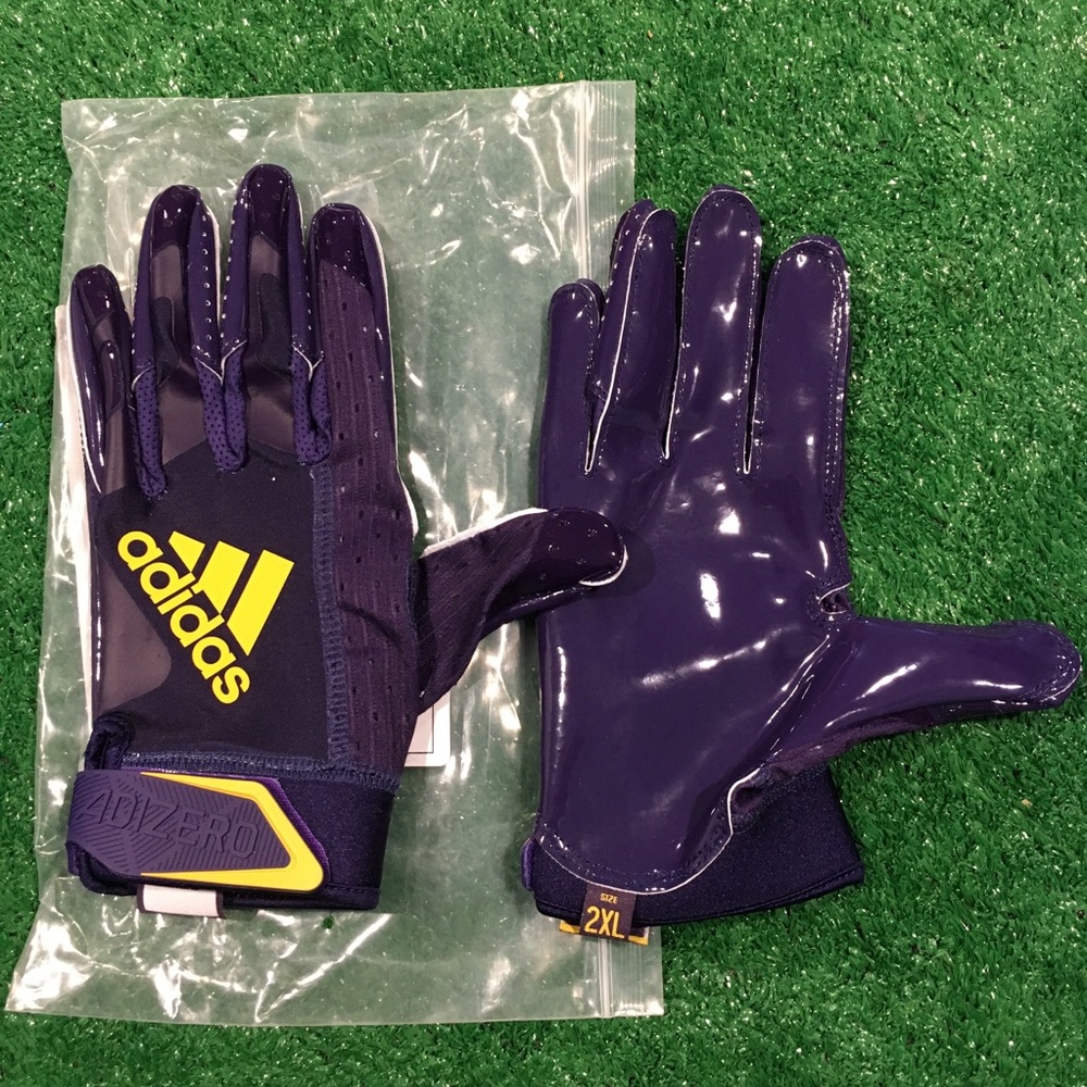 NEW NFL ADIDAS ADIZERO 9 WR FOOTBALL GLOVES XXL